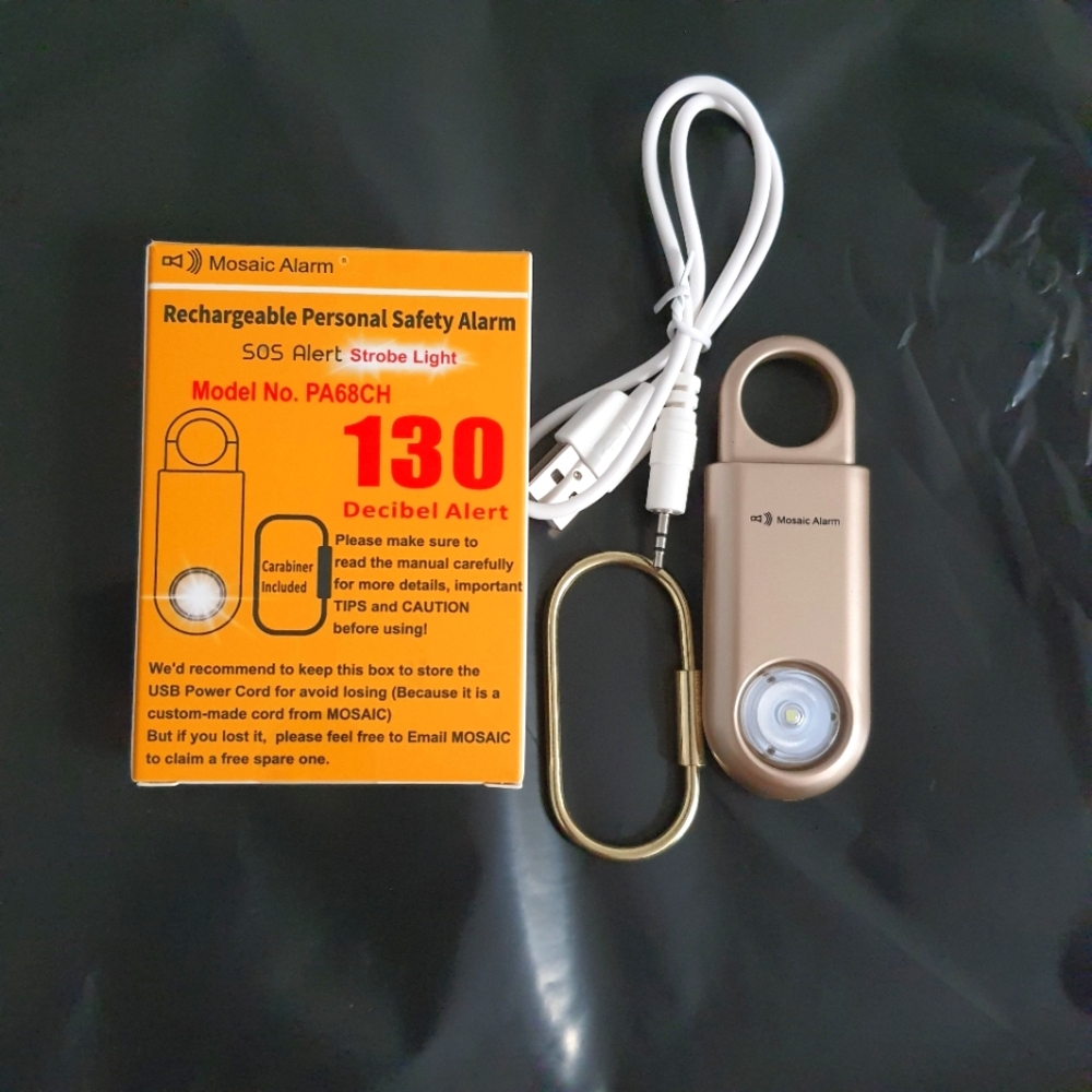 Rechargeable Personal Alarm Keychain